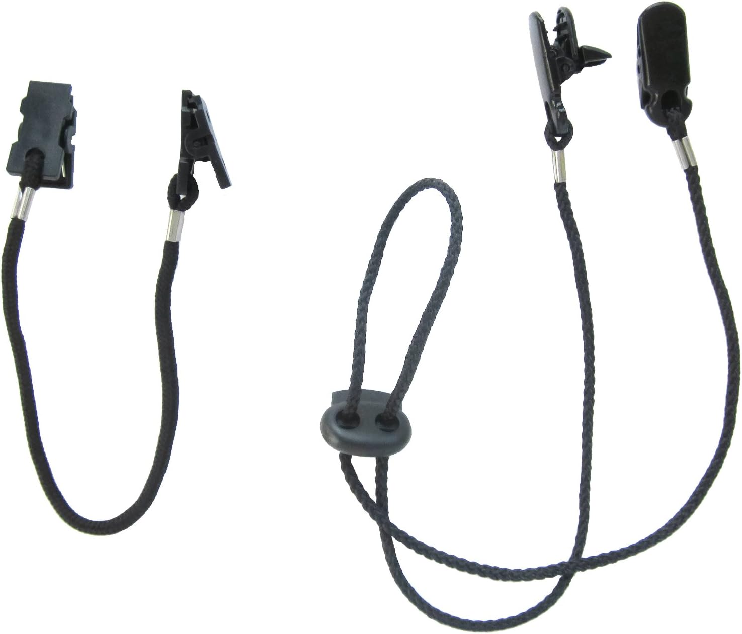 Cap Clips and Hat Chin Strap - Set of 2 Cord Retainers with Clips for Golfing, Fishing, Boating, Sailing, and Other Sports