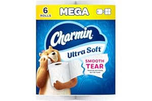 Charmin Ultra Soft Toilet Paper, 6 Mega Rolls = 24 Regular Rolls