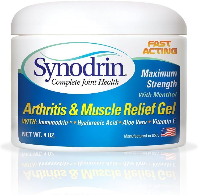 Synodrin Joint Pain Gel with Immunodrin 4oz Jar Health & Personal Care