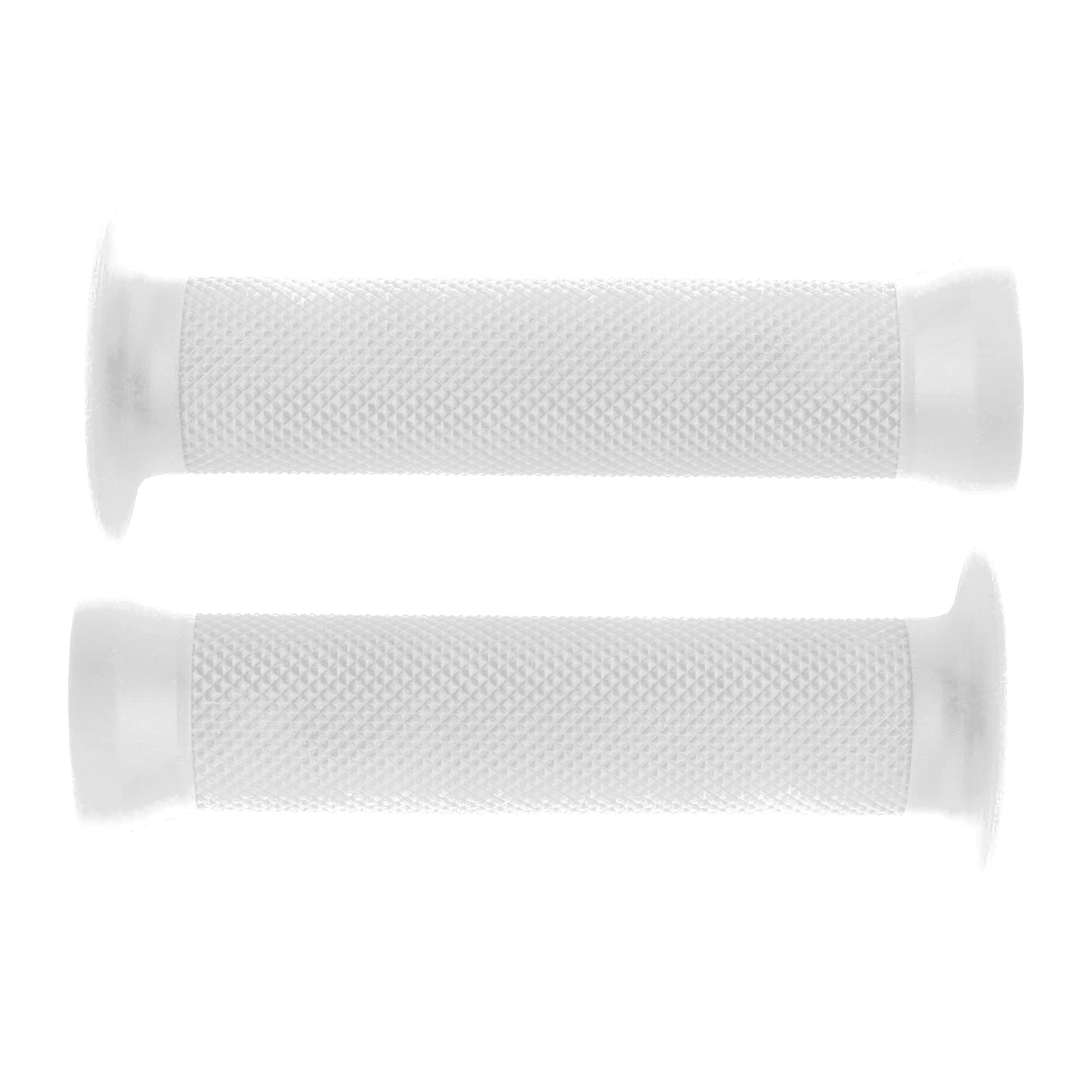 cyclingcolors Bike Handle 130 mm Rubber Quality Texture BMX Freestyle Dirt Diameter 22 mm (White)