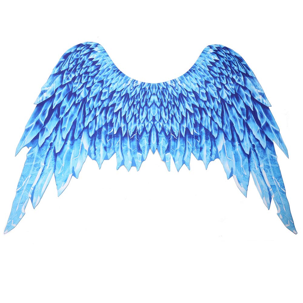 Photo 1 of ****HAAVE BEEN USED****Himine Non-Woven Fabric Festive Party Angel Wings Suitable for Men and Women Decorative Wings (Blue)