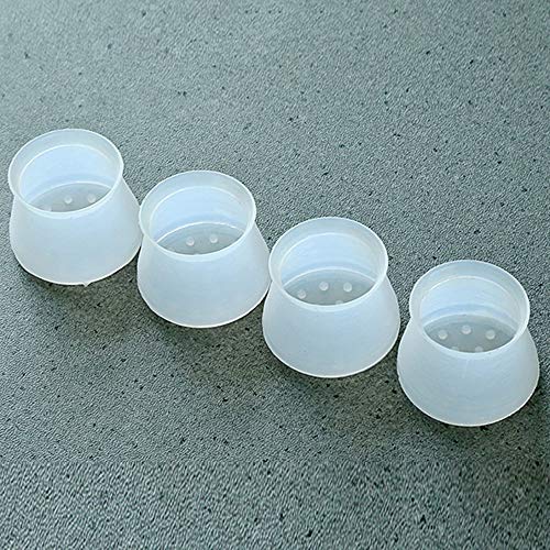 Euone ♛ Feet Cover, 4pc Table Chair Leg Silicone Cap Pad Furniture Table Feet Cover Floor Protector - Thumbnail 2