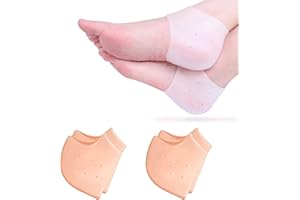 RooRuns Gel Heel Protectors for Achilles Tendinitis, Blister, Heel Pain, Plantar Fasciitis