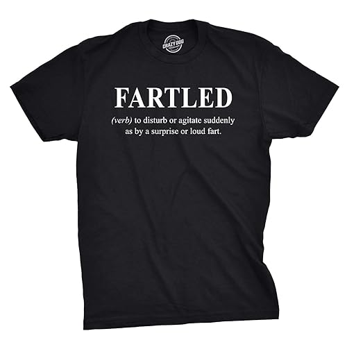 Mens Fartled T Shirt Funny Fart Joke Rude Offensive Sarcastic