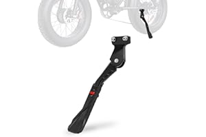 IUVWISN EBike Kickstand Non-slip Kick Side Stand CNC Compatible Fit for Ridstar Q20/Q20 Pro Lite Electric Dirt Bike, Adjusts from 12.4" to 14.6" (314-370mm)