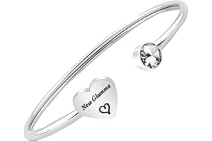 PLITI Baby Reveal Gift Glamma To Be New Glamma Grandma Bracelet Promoted To Grandma 2020 Jewelry Pregnancy Announcement Gift for Grandma