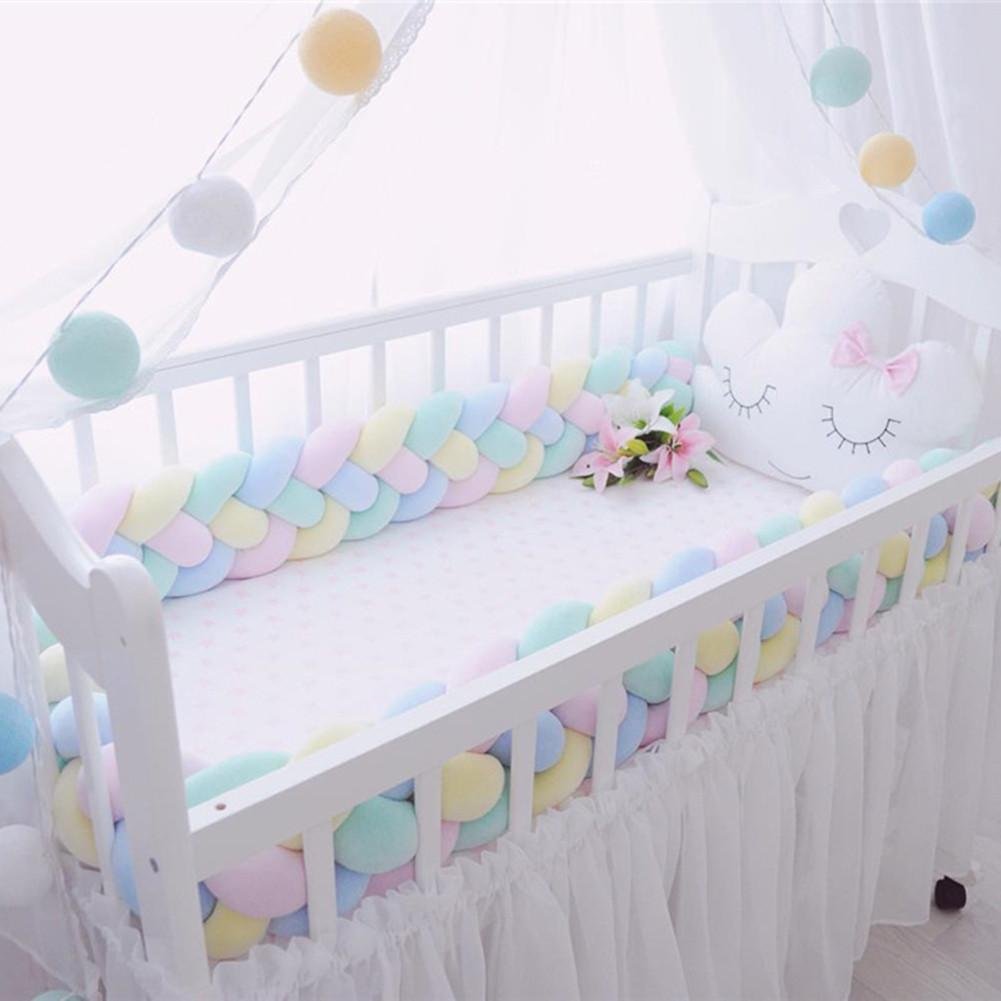 Chirsemey Baby Cuna Bumper,Cojín para Cuna Bebé Parachoques Rollo