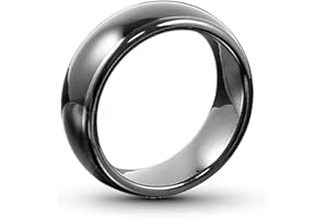 HECERE T5577 or UID chip RFID Black Ceramics Smart Finger rewrite Ring 125KHZ/13.56MHZ Wear for Men or Women (T5577 125KHZ-22MM)