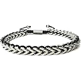 BTREEFLO Link Chain Stainless Steel Bracelet for Men Adjustable Classic Trendy Men's Bracelets Jewelry Gift