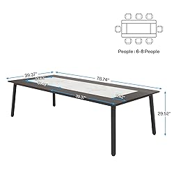 Tribesigns 6.56 FT Conference Table for 8-10