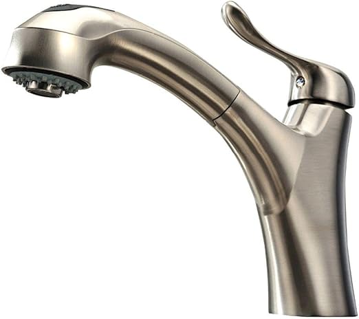 Whitehaus WH2070952-BN Jem Collection Grifo monomando, con cabezal de