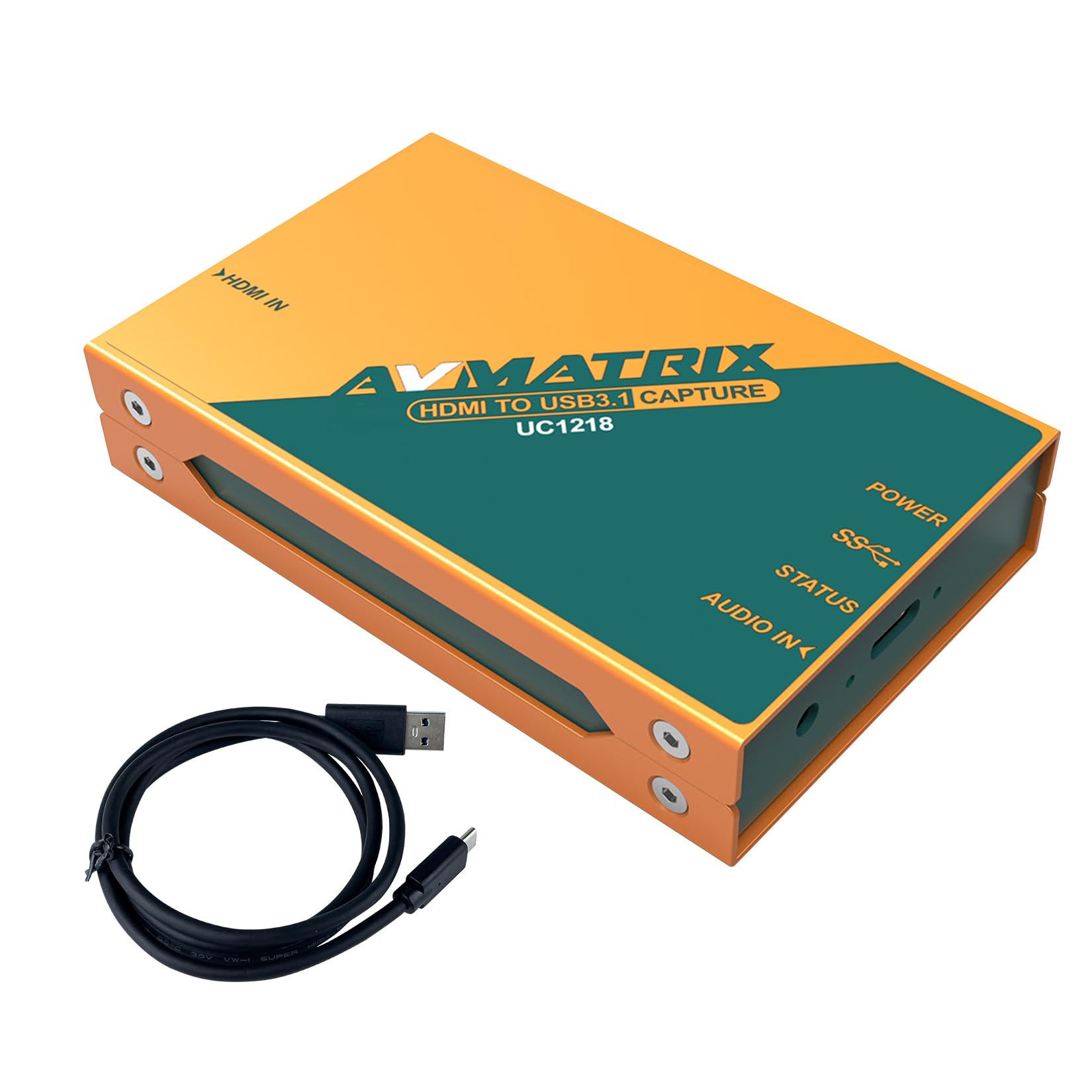 Avmatrix UC1218 Video Capture for Live Stream HDMI Signal over USB3.1GEN1 for Graphics Capture Video Resolution,Supports up to 1080P 60HZ, Plug and Play (UC1218)