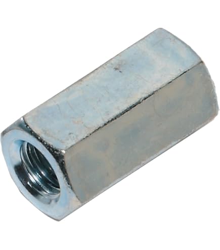 3/8-16X1 3/4 Hex Rod Coupling Nut 9/16 Across Flats Zinc