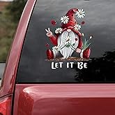 Zanyuei Gnome Sticker Daisy Decor, Gnome Cars Window Decals,Removable Window Stickers Decals for Home Office Birthday Anniversary Party Supplies (2pcs)