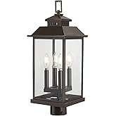 Minka Lavery Outdoor Post Lights 72596-143C Miner's Loft Exterior Post Lantern, 4-Light 160 Watts, Oil Rubbed Bronze