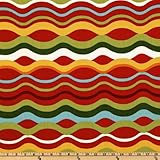 Richloom Indoor/Outdoor Variations Stripe Beachside Fabric By The Yard