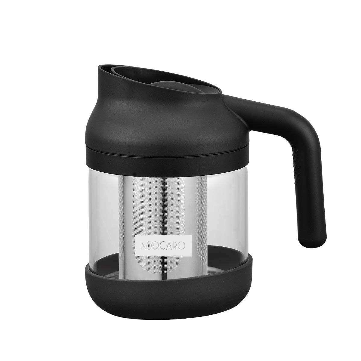 MIOCARO Cold Brew Ice Coffee Maker Stainless Steel Strainer Large 38 Oz Juice Tea Cooler