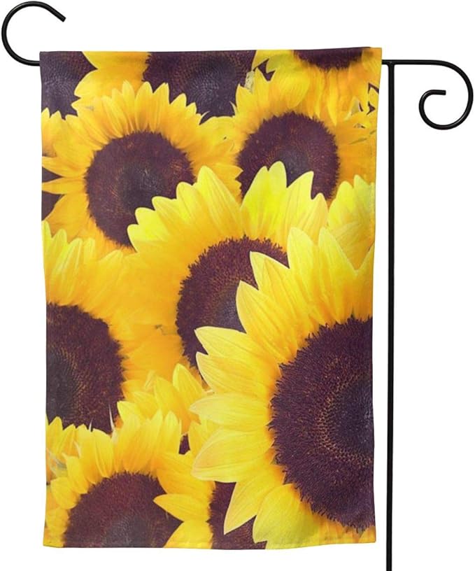 DLZXHomer Home Garden Flag Double Sided，Beautiful Sunflower Floral Flower ， Premium