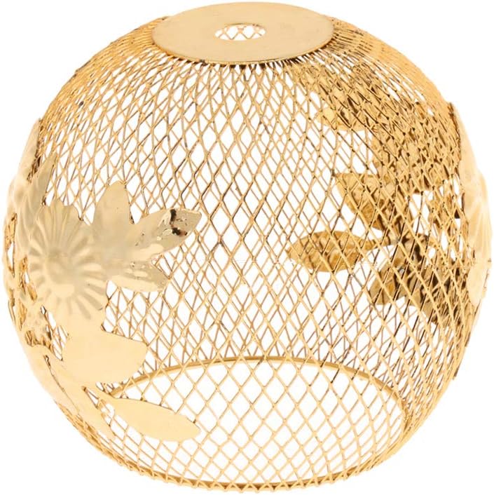 Round Ball Ceiling Light Shade Chandelier Fitting Industrial Vintage Style Hanging Pendant Light Fixture Lampshade Iron Wire Cage Lamp Holder Guard for Pendant Wall Ceiling Lights