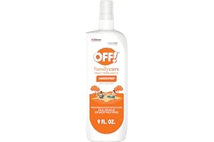 OFF! Family Care Insect & Mosquito Repellent Spritz, Bug Spray Containing 7% DEET, Unscented Repellent with Aloe Vera Protects Against Mosquitoes, 9 Oz