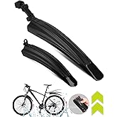 VELOGO Bike Fenders 2 PartsBike Accessories-Universal Front and Rear Tire MudGuards Easy to Install for 24-26 inch/700CC Bike