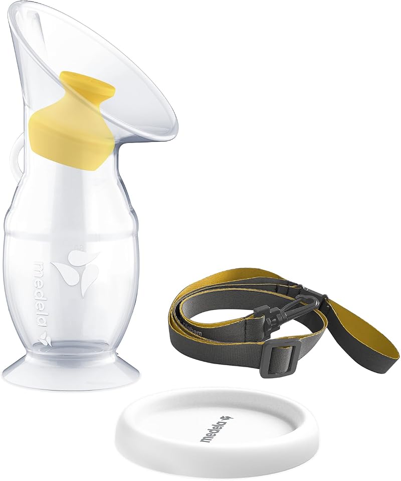 Medela Silicone Breast Milk Collector Milk Saver with Suction Base and Lid