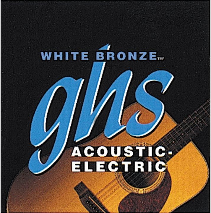 GHS WBTL 12 - 50 Light White Bronze Acoustic String Set True, Weiß