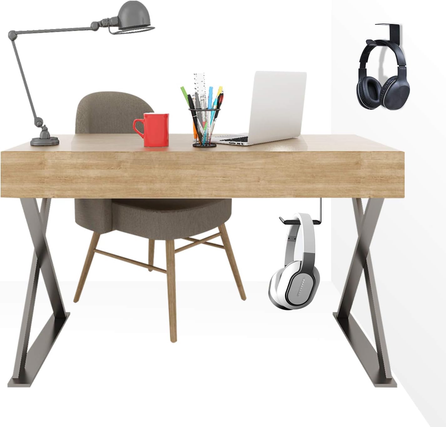 Desk Headphone Stand Hanger Wall Mount For Cowin E7 Mpow 059 Bose Sony Wh 1000xm3 Under Nxgen Pc Gaming Headset Headphone Hook Holder Hanger Mount Home Garden Electronics Usexpeditersinc Com