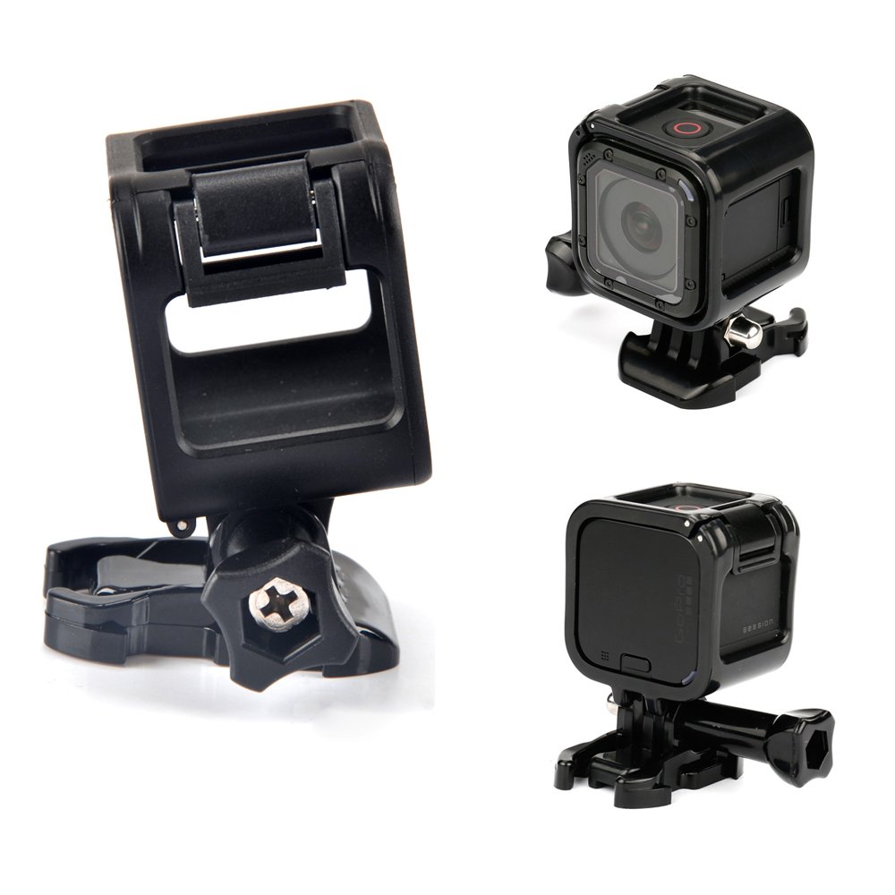 MyArmor Protective Frame Housing Case Skeleton with Screw + High Density Windproof Noise Reduction Sponge Foam Windscreen Windshield Windproof Case Cover for Gopro Hero 4/5 Session