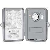 BN-LINK Pool Pump Timer, Outdoor Mechanical Timer Box, Heavy Duty 24 Hour Programmable, 2HP 40A Max, 120, 240, 277 VAC, for Pool Pump, Water Heater, Fans, SPA, ETL Listed