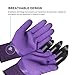 Claws Gloves Gardening Tools- 1Pair with 4 Fingertips Claws Quick & Easy to Dig and Plant Safe for Rose Pruning, Digging & Planting Nursery Plants,Best Gift Gardening Tool (Purple)