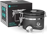 Coffee Gator Airtight Canister 900 mL Stainless Steel with Date Tracker view 10