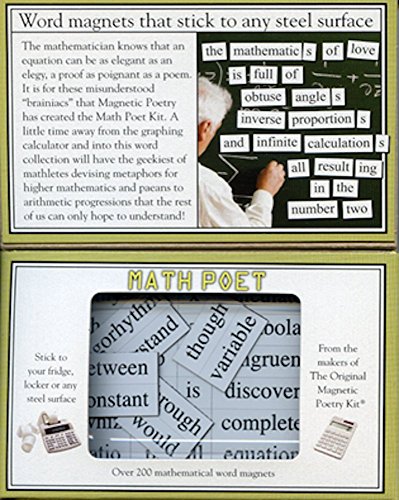 Magnetic Poetry - Math Poet Kit - Words for Refrigerator - Write Poems and Letters on the Fridge - Made in the USA