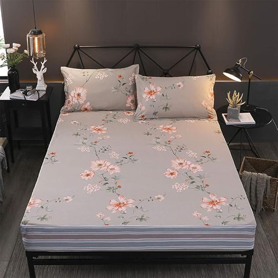 RESUXI Funda Impermeable colchon 150x239,Funda de Cama Impresa a Prueba