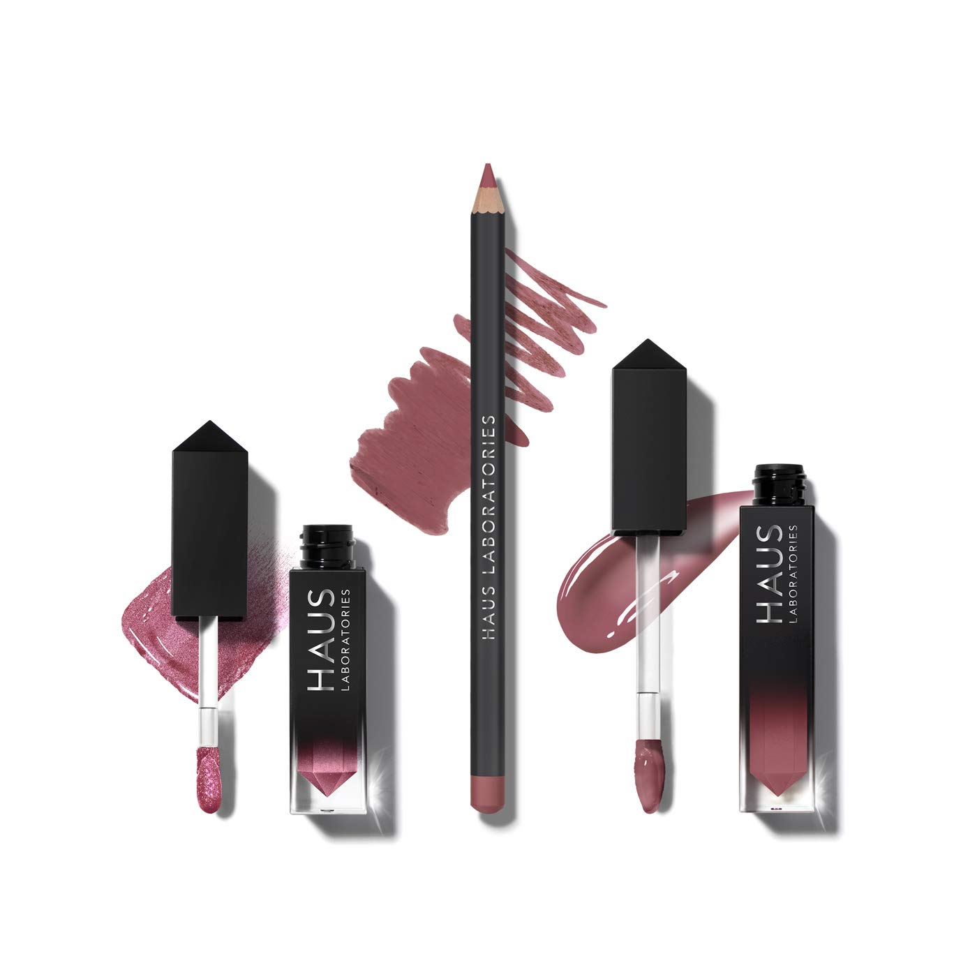 HAUS LABORATORIES By Lady Gaga: HAUS OF COLLECTIONS | Makeup Kit with Bag, Liquid Eyeshadow, Lip Liner Pencil, and Lip Gloss Available in 13 Sets, Vegan & Cruelty-Free | 3-Piece Value Set — image 1
