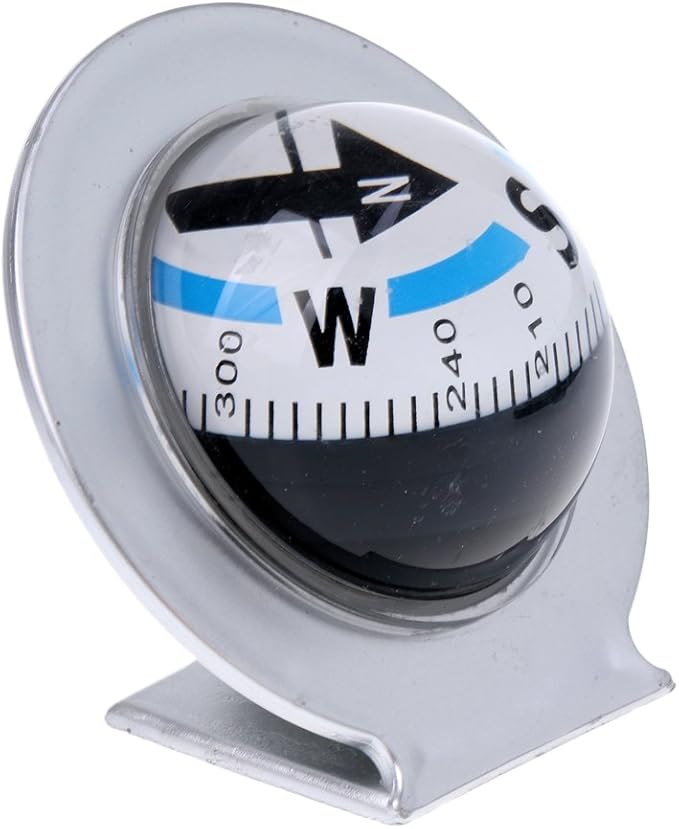 Flexible Easyread Car Dashboard Compass Ball 360 Degree Rotate Vehicle