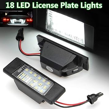 bright license plate lights