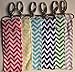 Chevron Lip Balm/Chapstick Holder with Clip - Pack of 6 Fun Colors