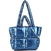 srdmuph Puffy Tote Bag Padded Puffy Tote Lattice Handbags Large Puffer Tote Bag for Women Shoulder Bag Puffer Luxury Bags | Padded, Puffy, Tote, Lattice, Puffer Tote Bag, Puffer, Luxury Bags