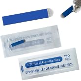 Disposable Microblading Needles for Eyebrows, PMU Brow Blades Blue-U18 30P | Single-use microblading blades for brow artists, PMU practice, touchups, training, and organized professional workflows