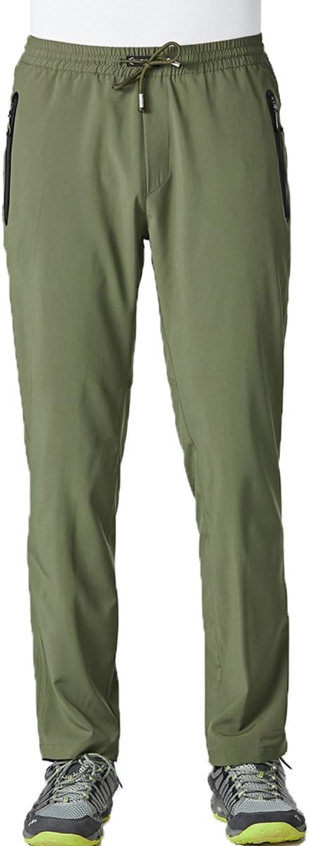 Gopune Men's Lightweight Breathable Casual Hiking Running Pants Outdoor Sports Quick Dry Trousers