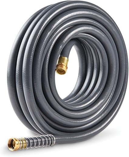 Dia. x 25 ft. L Gray Vinyl Garden Hose 