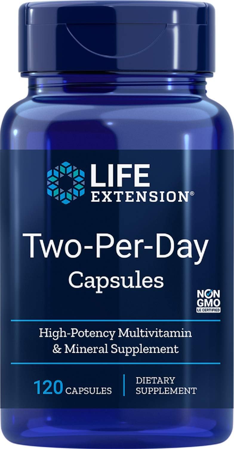 Life Extension Two Per Day (High Potency Multivitamin & Mineral Supplement), 120 Capsules: Health & Personal Care