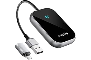 Flaegoye 2 in 1 Wireless CarPlay Adapter,Wireless CarPlay Adapter for iPhone, Converts Factory Wired CarPlay to Wireless,Fits