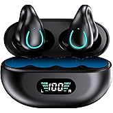 Haiseire AI Languages Translator Earbuds,Translation Earbuds Real Time,Open Ear Clip-on Translating Headphones,Audifonos Traductores Inglés español,Wireless Translation Earbuds,Black