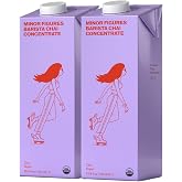 Minor Figures - Organic Barista Chai Concentrate | 33.8oz (2 Pack) | Non-GMO, Plant-Based, Vegan, Dairy-Free, Shelf Stable, Barista Standard, Low Caffeine, Organic, 17 Servings Per Pack