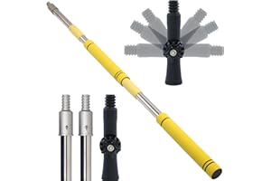 Greeily Paint Extension Pole, 3FT to 12FT Paint Roller Extension Pole Multi-Purpose Splice Extension Pole for Outdoor Spray Paint Roller Cleaning and Chandelier (3feet-12feet)