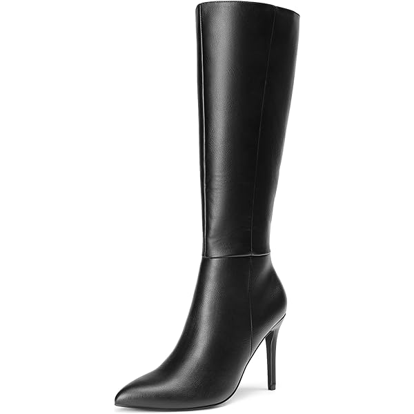 Amazon.com | DREAM PAIRS Knee High Boots Women Chunky Heel Pointed