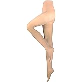 NuVein Medical Compression Pantyhose, 20-30 mmHg Support, Opaque, Beige, Petite