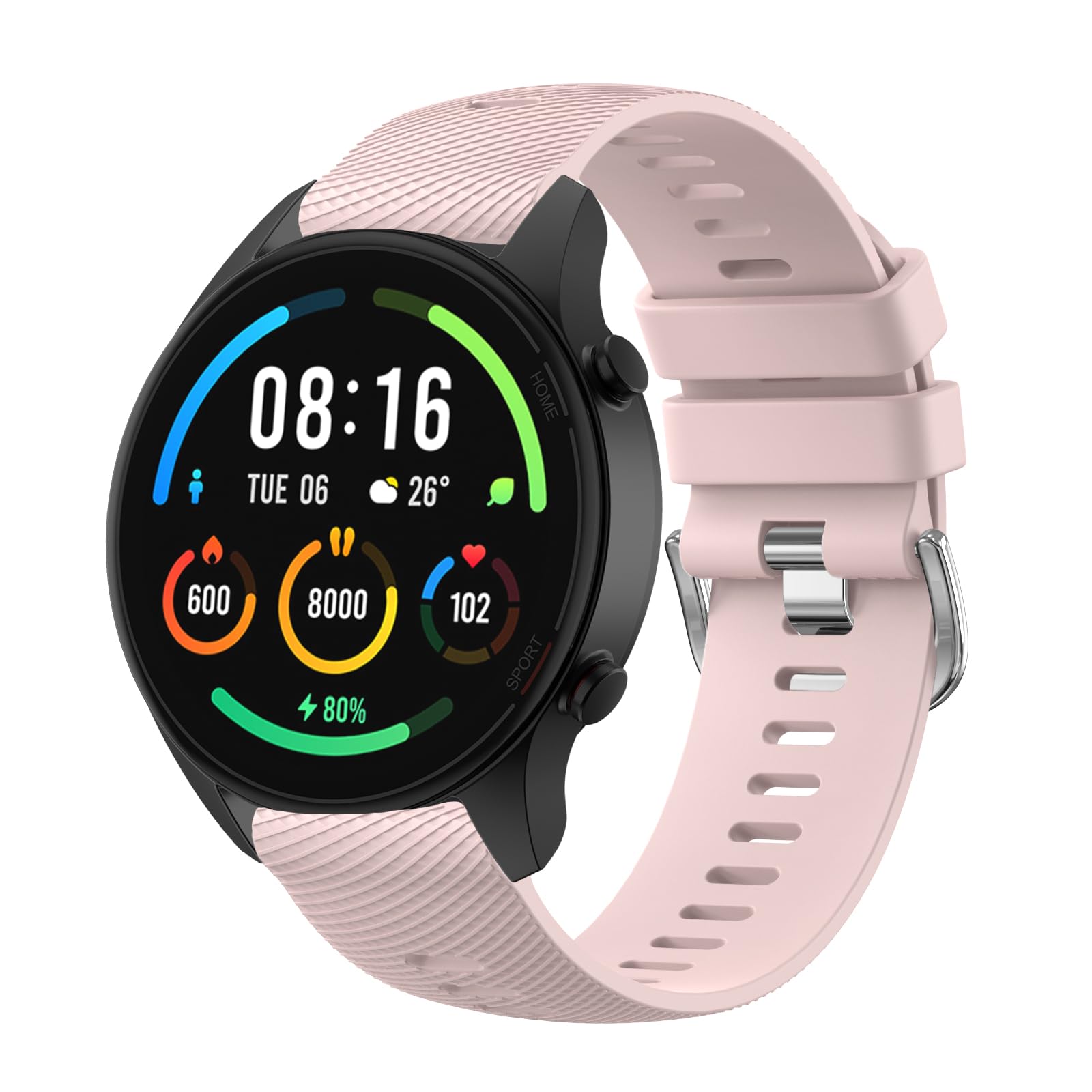 for Garmin Forerunner 255 Strap, 265 Strap, Venu 2/Venu 3/Vivoactive 4 45mm, 22mm Width Adjustable Soft Silicone Quick Release Band for 255/265 Music,Legacy Hero (Pink)